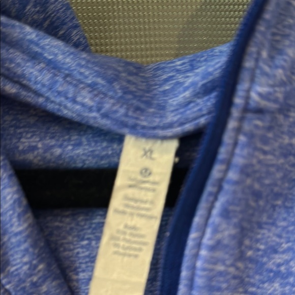 Lululemon Men’s Blue Quarter-Zip Shirt with hood, blue, XL - Picture 4 of 4